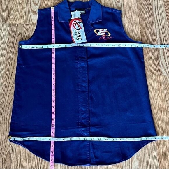 VINTAGE NASCAR Rusty Wallace Sleeveless Button Down - Picture 8 of 12